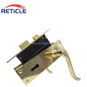 Bán Buôn Nội Thất Ngôi Nhà Hiện Đại Lối Vào Trong Nhà Vuông Tấm An Toàn Lỗ Mộng Khóa Cổ Điển Cửa Xử Lý Thiết Lập Tấm Tay Nắm Cửa - Product Image 2