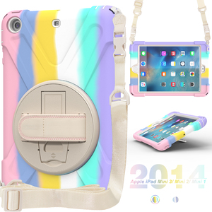 เคสแบบสมมาตรหลากสีรุ้งสำหรับไอแพดมินิ<span class=keywords><strong>1</strong></span> <span class=keywords><strong>2</strong></span> 3 7.9นิ้วเคสแท็บเล็ตสายรัดมือกันกระแทกทนทาน - Product Image 3