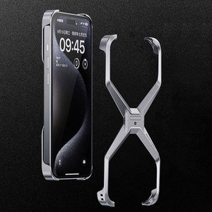 Funda Metálica Tipo <span class=keywords><strong>X</strong></span> de Aleación de Aluminio sin Marco para <span class=keywords><strong>iPhone</strong></span> 17 16 15 14 13 Pro Max, Disipación de Calor, Protección Antigolpes - Product Image 6