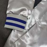 2025 personnalisé Logo personnalisé sport léger Satin Bomber veste Baseball Letterman Jacke soie hommes université veste Satin
