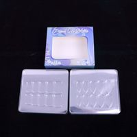Boîte de papier à fenêtre laser personnalisée en gros pour blush crème pour les yeux emballage portable pour les ongles avec blister transparent Type de boîte dossier
