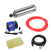 Kit de broche refroidie par eau 2,2 kW 110 V 220 V sans variateur de fréquence (sans interrupteur de fin de course) pour pièces de machines à bois CNC OXMAN