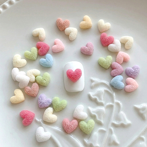 Adornos <span class=keywords><strong>de</strong></span> Resina Planos con Forma <span class=keywords><strong>de</strong></span> Corazón Coloridos en 3D, Color Macaron, para Decoración <span class=keywords><strong>de</strong></span> <span class=keywords><strong>Uñas</strong></span> DIY - Product Image 4