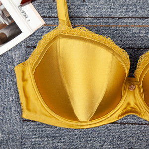Sous-vêtements pour femmes de grande taille Lingerie sexy F G H J K Cup Soutien-gorge avec anneau en acier Coupe ultra-mince Grande poitrine - Product Image 5