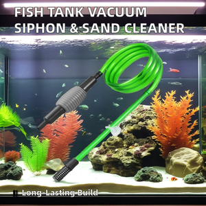 Dagelijks Gebruik Binnenshuis <span class=keywords><strong>Aquarium</strong></span> <span class=keywords><strong>Aquarium</strong></span> Plastic Vacuüm Syfon Pomp Waterwisselaar Zandreiniger Met Handpomp Verpakt In Zakken - Product Image 2