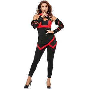 Disfraz Sexy de Ninja para Mujer, Conjunto de Asesino de Ninja Negro, 3 Piezas - Product Image 5