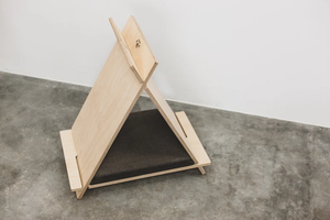 Mobilier pour animaux de compagnie en bois, tipi design pour chats, durable, avec structure d'escalade suspendue, tailles personnalisées - Product Image 2