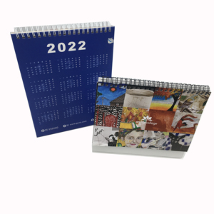Calendario de escritorio personalizado promocional, papel espiral de pared, OEM - Product Image 1