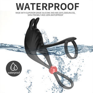 <span class=keywords><strong>Anneau</strong></span> pénien <span class=keywords><strong>vibrant</strong></span> télécommandé pour homme, design lapin, taille ajustable, pour une stimulation prolongée et un plaisir intense - Product Image 5