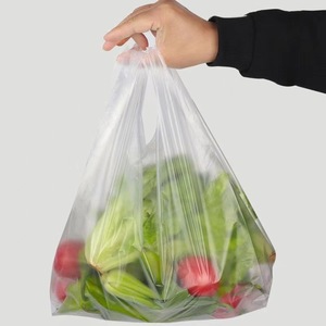Bolsas de Plástico Transparentes para Alimentos 20x32, Bolsa Desechable Tipo Camiseta para Empacar Desayunos, Uso Comercial, Material de Polietileno - Product Image 1