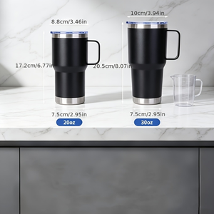 Stainless Steel Tumbler Double Wall Vacuum <b>Insulated</b> Travel <b>Mug</b> with Lid Wide Mouth for Office Camping Car - Product Image 6