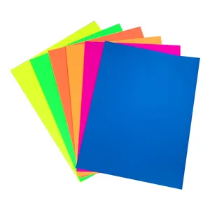 High-quality multi-color fluorescent cardboard 250GSM fluorescent colored paper