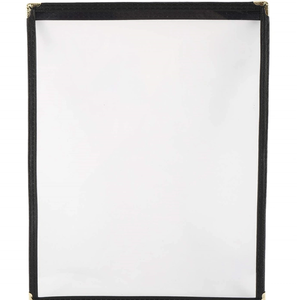 Protège-menus Yimi en PU+PVC, format A4, transparents, durables, avec bordure cousue, 2 vues, pour café et <span class=keywords><strong>restaurant</strong></span>, 1 <span class=keywords><strong>page</strong></span>, multicolores - Product Image 1