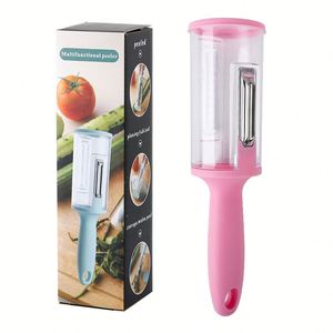 2026 Multifunctional 2 in 1 Peeling Knife Fruit <b>Vegetable</b> Peeler With Storage Fish Scaler Kitchen Manual Carrot Potato Peeler - Product Image 3