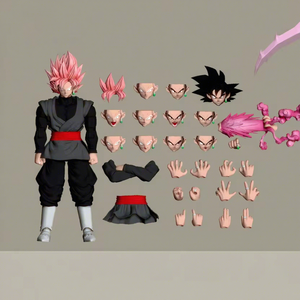 Dimensionia Super <span class=keywords><strong>Saiyan</strong></span> Rose Son <span class=keywords><strong>Goku</strong></span> <span class=keywords><strong>Black</strong></span> Zamasu el Rebelde Dios, Figura de Acción de PVC de Anime, Modelo Coleccionable, Juguetes - Product Image 1