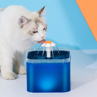Fontaine à eau électrique USB 2L avec filtre automatique en plastique pour chiens et animaux domestiques