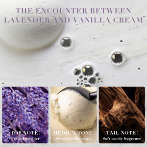 Set de Regalo de Bombas de Baño Efervescentes Naturales Hechas a Mano, Relajantes, de 30G*3, con Aromaterapia de Vainilla y Lavanda, Hidratantes, con Caja de Regalo - Product Image 3
