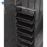 Étagères à chaussures pour la maison, quincaillerie de garde-robe, rangement, armoire à chaussures, unité coulissante, organisateur