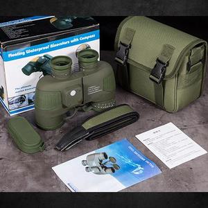 고출력 10*50 적외선 야간 투시경 쌍안경 맞춤형 저조도 항법 나침반 야외 망원경 쌍안경 - Product Image 5