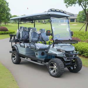 로베타 핫세일 오프로드 도로주행 가능 48V 72V 리튬 배터리 카트 자동차 버기 6인승 전기 골프 카트 - Product Image 1