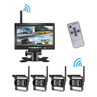 Hesida, cámara de visión trasera inalámbrica de 7 pulgadas, Monitor de coche, cámara de marcha atrás de vehículo para camión, RV, autobús, imagen inversa