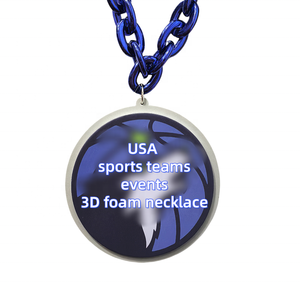 Collar de cadena grande con logo del equipo de EE. UU. para aficionados, estilo Hip Hop, de espuma EVA 3D, joyería de moda, AFC <span class=keywords><strong>Buffalo</strong></span> Bills, venta al por mayor - Product Image 4