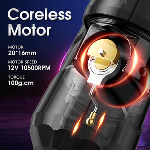 Máquina <span class=keywords><strong>de</strong></span> Tatuaje Inalámbrica Rotativa Profesional Ambition F L U X M a X con Motor sin Núcleo Potente, Pantalla LED Digital y Batería - Product Image 3