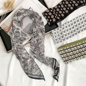 Estampado de flores coloridas 160*20cm bufanda de tira larga señoras rayas bufanda para el cuello bufanda multifuncional cinturón bolsa Accesorios - Product Image 6