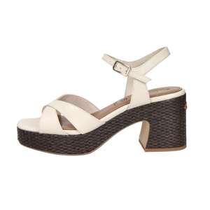 Sandales à talons Tamaris pour femmes, beige, talon de 7,5 cm, taille 36, style plateforme - Product Image 1