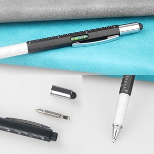 Đa Chức Năng Nhựa Bút Bi Màn Hình Cảm Ứng Cho Stylus Logo Bút Cho Văn Bản Lông Cai Trị Công Cụ Tuốc Nơ Vít Cho Sử Dụng - Product Image 4