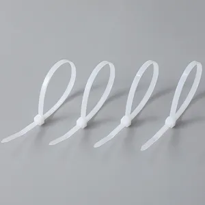 Nylon Cable Tie Manufacturer White Plastic Self-locking Zip Ties