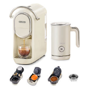 CAFELFFE en stock Latte Cappuccino Moka semi-automatique 3 en 1 <span class=keywords><strong>Dolce</strong></span> <span class=keywords><strong>Gusto</strong></span> Cafetière électrique à capsules expresso et mousseur à lait - Product Image 1