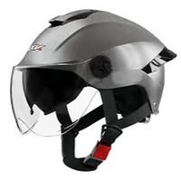 Casque de moto ABS demi-face à double visière, déverrouillage rapide, unisexe, pour adultes, pour motocross