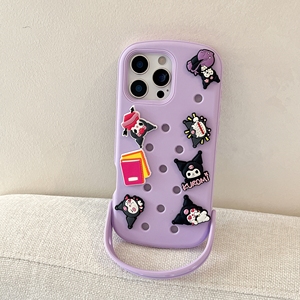 Coque de téléphone 3D style sabot en TPU, avec breloques DIY, motif animal ajouré, dissipant la chaleur, antichoc pour 16 15 14 <span class=keywords><strong>Pro</strong></span> Max - Product Image 6