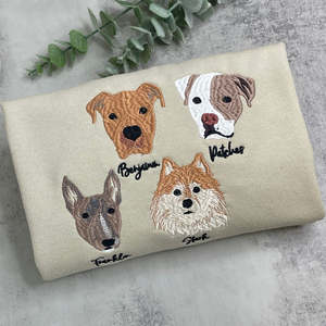 เสื้อสเวตเตอร์ลายปัก <span class=keywords><strong>potcake</strong></span> ผ้าทอลาย3D มีฮู้ดสำหรับฤดูหนาวและฤดูใบไม้ร่วง - Product Image 6