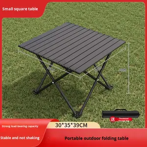 Ensemble <span class=keywords><strong>table</strong></span> et chaises de camping en bambou - Équipement de pique-nique pliable et portable pour l'extérieur, fabriqué en Chine, avec emballage postal inclus - Product Image 6