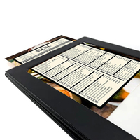 Menu LED rétroéclairé, panneau de menu LED, support de menu LED à 2 vues, support de menu de table