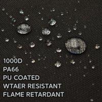 Tissu en nylon PA66 1000D avec revêtement PU, résistant à l'eau, ignifuge, résistant à l'usure, tissu Oxford pour gilet tactique, sac à dos
