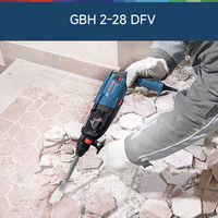 Marteau perforateur électrique professionnel GBH 2-28 DFV SDS-plus, perçage haute vitesse, sculpture, contrôle des vibrations, énergie d'impact 3,2 J