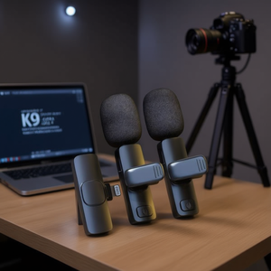 Microfono Wireless K9 1A2-C, Attrezzatura per Streaming Live K9 1A2-L USB-C - Product Image 2