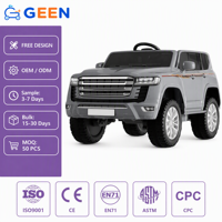 Voiture électrique à quatre roues motrices pour enfants GEEN, télécommande, double siège, rechargeable, grand véhicule tout-terrain pour garçons et filles