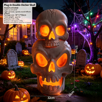 Lumières de citrouille d'Halloween pour enfants, décoration de fête d'Halloween, ensembles lumineux pour l'extérieur
