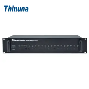 Thinuna SS-6255A 16 구역 소스 페이징 음성 경보 대피 공용 주소 시스템 24VDC 전원 공급 장치 페이징 스피커 선택기