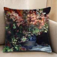 Housse de coussin de canapé d'hôtel haut de gamme Dreamy Girl 50x50 O'Guist Renoir Picture Fabric - Product Image 1