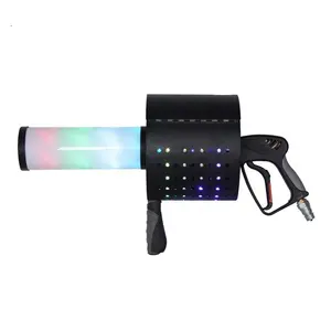 led confetti cannon machine for stage co2 confetti spraying gun rechargeable battery power confetti jet sprayer with 3M hose