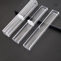 Boîte à stylos cadeaux transparente, de haute qualité, ins style minimaliste en plastique, 10 pièces