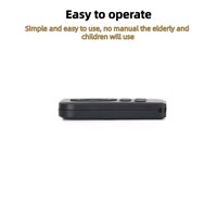 Produit le plus vendu, mini télécommande noire à 6 boutons et portée de 10 m pour appareils électroménagers, étanche à la poussière, antichoc, vente en gros