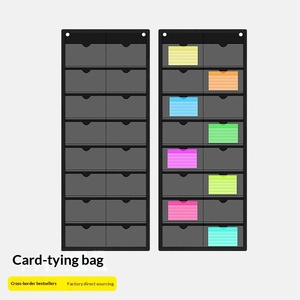 Customized Pocket Chart Cross-border Hot Seller 16-<b>Grid</b> Multi-Purpose <b>Wall</b>-mounted Office Teaching Literacy Cards Storage - Product Image 5