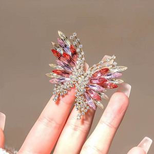 Exquisitos Broches de Mariposa para Mujer, Broches de Cristal de Lujo para Niñas, Accesorios de Ropa con Pedrería, Joyería, Regalo - Product Image 3