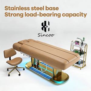 Luxury New Heated SPA Massage <b>Table</b> Height <b>Adjustable</b> Professional Beauty Massage Bed Overall Tilt Lash Facial Bed for SPA - Product Image 3
